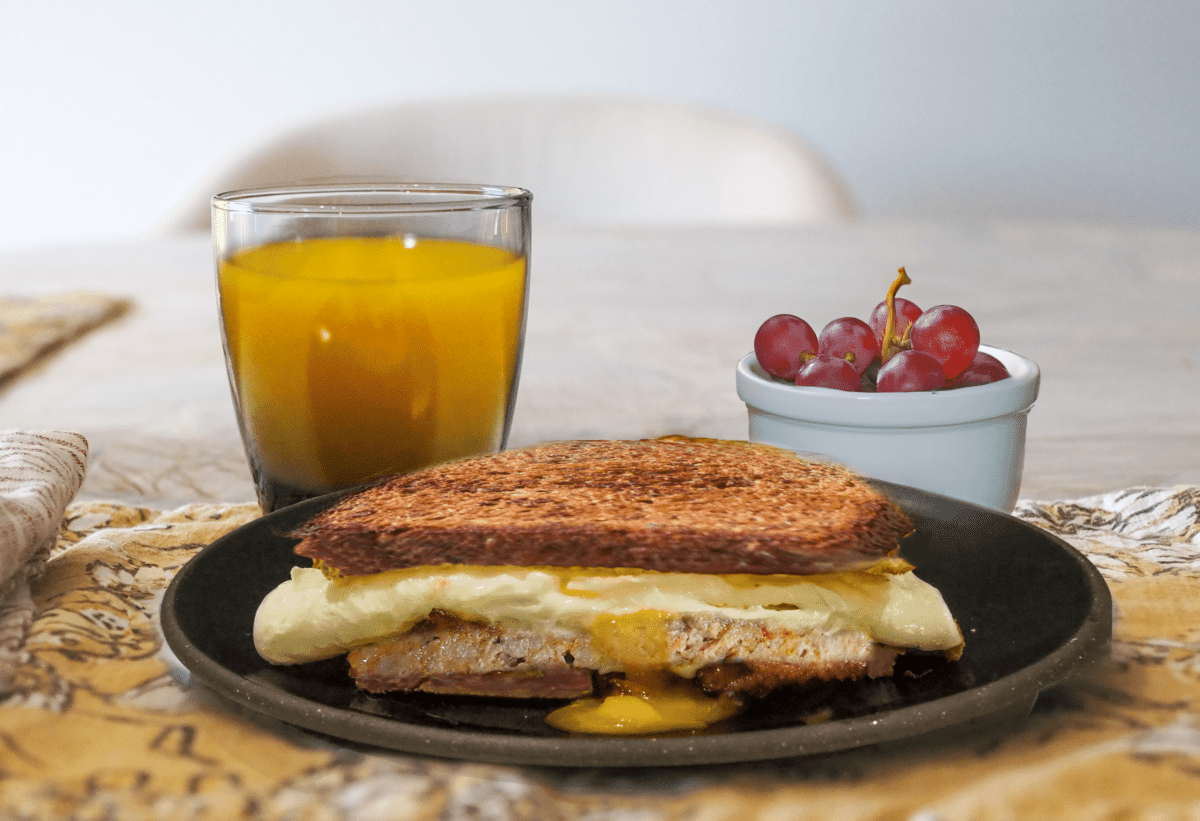 Sausage Egg and Cheese Breakfast Sandwich Divine Dish