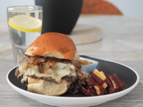 Hot Roast Beef Sandwich - Divine Dish